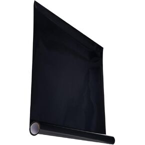 Fish Tank Aquarium Background - Black, Electrostatic Adhesion, Glue-Free Design, Easy to Install & Remove Without Traces, 15.7 x 39 Inches