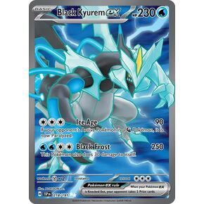 Pokemon - Black Kyurem ex 218/191 - Surging Sparks – Full Art Ultra Rare – Foil Card