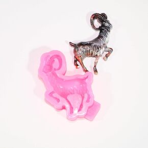 Angel Wings Cute Goat Silicone Mold Goat Mold Resin Molds DIY Epoxy Resin Casting Mold