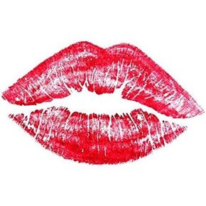 Valentines Kiss Lips/Beauty Salon Loyalty Reward Stamp - 1/2"