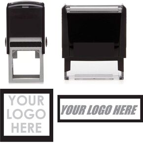 Custom Personalized Business Logo Stamp - 40mm x 40mm, 1 x 5/8" Stamper