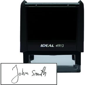 Custom Signature Stamp 7/8'' x 2-3/8''