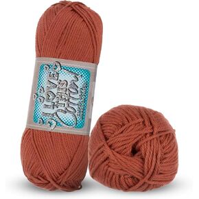 Hobby Lobby I Love This Yarn 4 - Medium Cotton Yarn for Crocheting & Knitting – Soft Yarn Skein – 180 Yards – Bruschetta