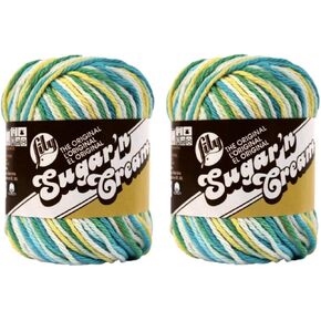 Bulk Buy: Lily Sugar 'n Cream 100% Cotton Ombre Yarn (2-Pack) ~ MOD OMBRE # 2223 ~ 2 oz. Skeins