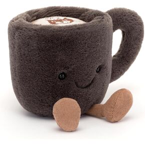 Jellycat Amuseables Coffee Cup Stuffed Toy, 5.5 inches - Drink Plush - Fun Gift Idea