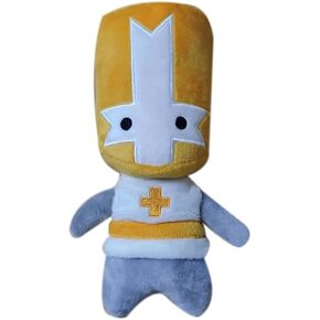 Castle Crashers red Orange Green Blue Knight Stuffed Plush Toy (Blue)