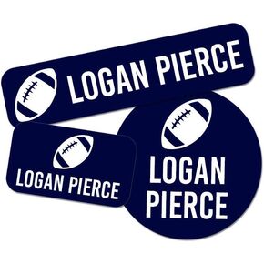 Personalized Stickers Name Sports Theme, Name Label for Summer Camps School Supplies, Waterproof Name Labels for Shoes, Lunch Boxes, Jackets & More, Baseball Design, 128 Ct