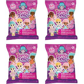 ORB Arcade Teeny Tinyz Blind Bag 4 Pack - 4 Individual Teeny Tinyz Blind Bags, Each with 1 Assorted Teeny Tinyz Collectible Figurine - Dress Up These Fashionable Dolls and Mix and Match Outfits