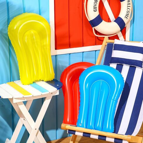 9 Pcs Inflatable Body Boards for Water Slides, Pool Slide Inflatable Surfboard 21.2 x 15 Inch Portable Surf Boards for Kids Garden Lawn Water Slide Accessories in Saudi Arabia