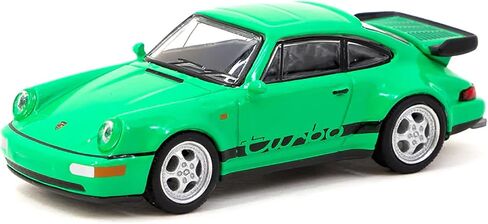 911 Turbo Green with Black Stripes Collab64 Series 1/64 Diecast Model Car بواسطة Schuco & Tarmac Works T64S-009-Gr in Saudi Arabia