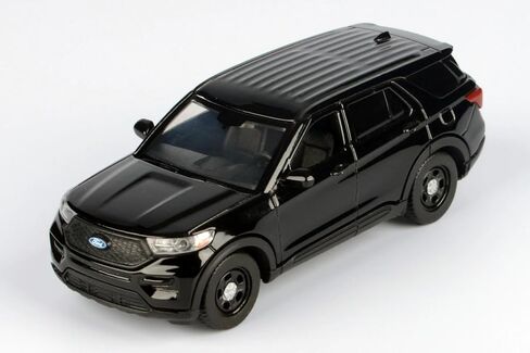 2022 Police Interceptor Utility Black Unmarked Custom Builder's Kit Law Enforcement and Public Service Series 1/43 Diecast Model Car by Motormax 79521BB-BK in Saudi Arabia