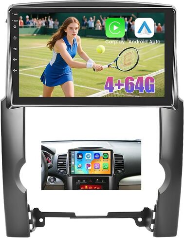 [2+64G] Hikity Android Stereo Kit for Kia Sorento 2009-2012 with Wireless CarPlay Android Auto, 10.1 Inch Touchscreen GPS Navigation Car Radio with Bluetooth FM RDS Backup Camera in Saudi Arabia