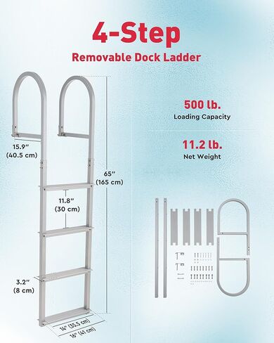 سلم القارب المحمول من CO-Z، سلم حبل القارب 3 خطوات سلم حبل بحري للقارب القابل للنفخ، قوارب الكاياك in Kuwait