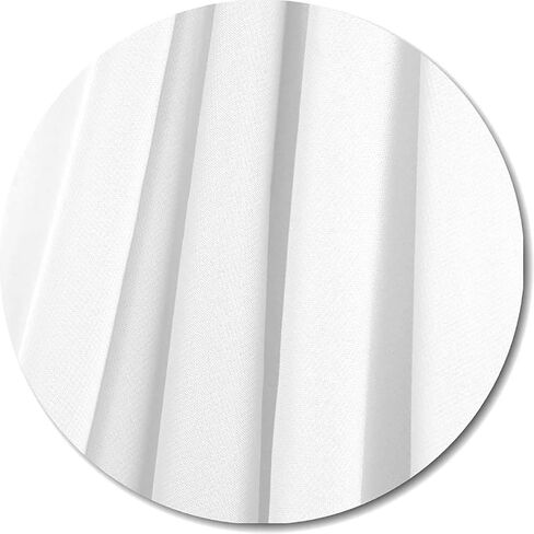 New Star Fabrics Chiffon Fabric, Continuous 60" Wide (30ft) Sheer Material, 100% Soft Polyester, Ideal for Wedding, Party, Event Decor, Draping, and Dresses (White, 5 Yards) in Saudi Arabia