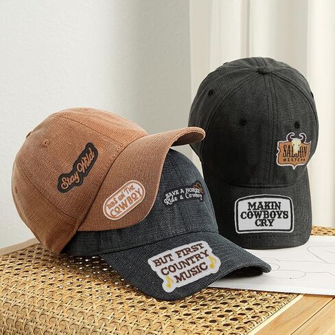 23Pcs Western Iron On Patches, Cowboy Embroidered Patches for Hats, Cowboy Sew On Applique Patches for Jackets Backpacks, Clothing, Jeans, DIY Accessories (Brown) in Saudi Arabia