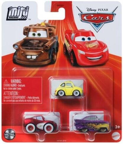 Disney Cars Mini Racers 3 Pack (GRC Racers 1 Francesco Bernoulli ، Lightning McQueen و Carla Veloso) in Saudi Arabia