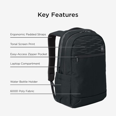 Travismathew نهج ظهر Backpack TMB100 ، الأسود in Kuwait