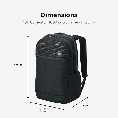 Travismathew نهج ظهر Backpack TMB100 ، الأسود in Kuwait