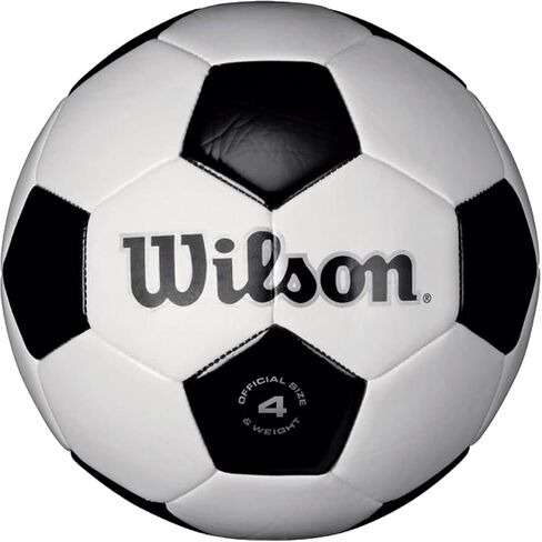 WILSON Traditional Soccer Ball - Size 3, Black/Royal in Saudi Arabia