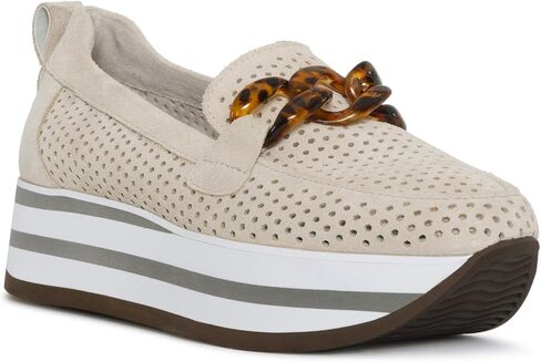 NYDJ Women's Fern Suede Sporty Loafer, Black, 9 in Saudi Arabia