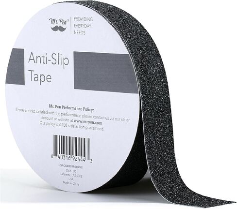 Mr. Pen- Grip Tape, 3 Inch, 23 Feet, Anti Slip Tape, Non Skid Tape, Black Grip Tape for Stairs, Non Slip Tape, Friction Tape, Stair Grips Non Slip, Waterproof Grip Tape Roll, Stair Tread Tape in Saudi Arabia