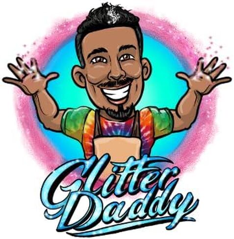 GLITTER DADDY- 3.5 oz The Big Red Dog - Red Fine Glitter in Saudi Arabia