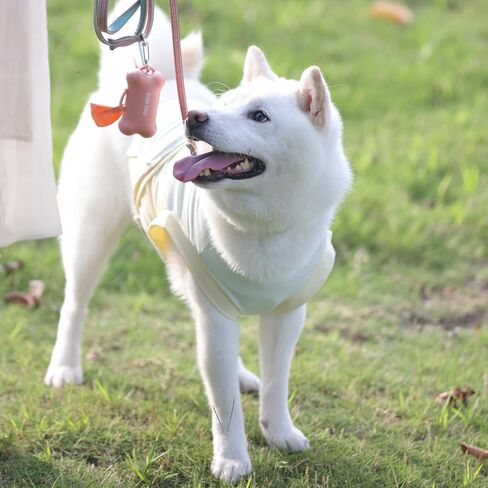 Dog Poop Bags Rolls with Handles and Dispenser 330 Counts Scented for Small Medium Dogs Leak Proof Extra Thick Waste Bags for Walking Doggy Peach in Saudi Arabia