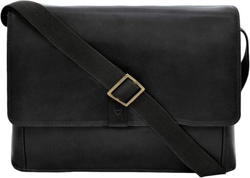 Hidesign Aiden Genuine Leather 15 Int Leater Counder Business Bag Bag for Men & Women (Olive Green) in Saudi Arabia