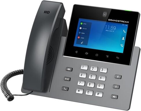 GrandStream GXV3450 IP Video Phone | 16 سطر ، 16 حسابات SIP | شاشة لمس ملونة 5 بوصة | Wi-Fi 5 | Ethernet Gigabit Dual-Port مع Poe متكامل in Saudi Arabia