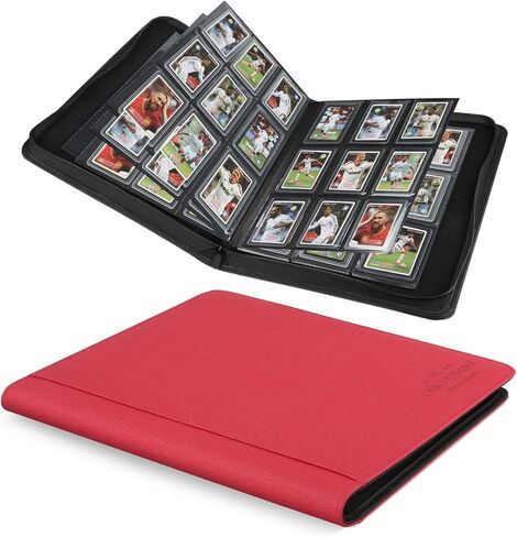 Toploader Binder,Toploader Hard Cases, 9-Pocket Pages Sleeves Hold up 288 Cards.Toploader Card Binder with Sleeves for “3×4" rigid，Card Holder in Kuwait