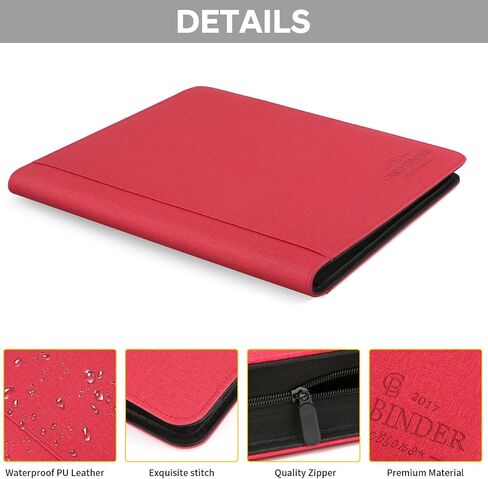 Toploader Binder,Toploader Hard Cases, 9-Pocket Pages Sleeves Hold up 288 Cards.Toploader Card Binder with Sleeves for “3×4" rigid，Card Holder in Kuwait