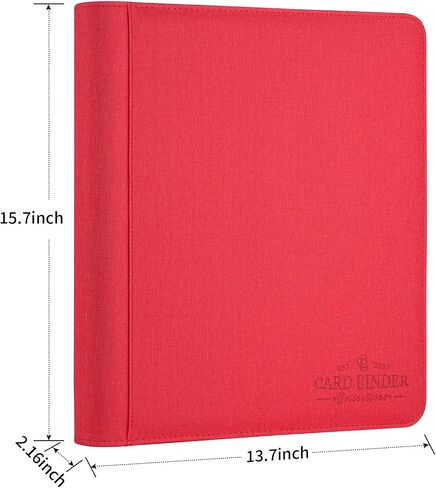 Toploader Binder,Toploader Hard Cases, 9-Pocket Pages Sleeves Hold up 288 Cards.Toploader Card Binder with Sleeves for “3×4" rigid，Card Holder in Kuwait