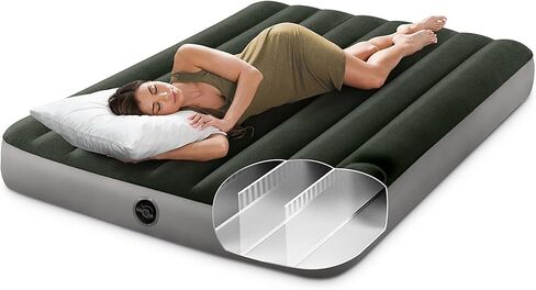 Intex Dura-Beam Standard Series Downy Portable Inflatable Airbed with Built-in Foot Pump, Twin Size in Saudi Arabia