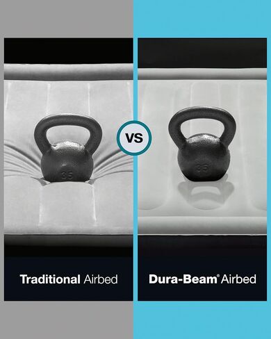Intex Dura-Beam Standard Series Downy Portable Inflatable Airbed with Built-in Foot Pump, Twin Size in Saudi Arabia