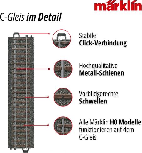 Marklin Double Slip Switch 24624 , 188.3 mm / 7-13/32" / 24.3° in Kuwait