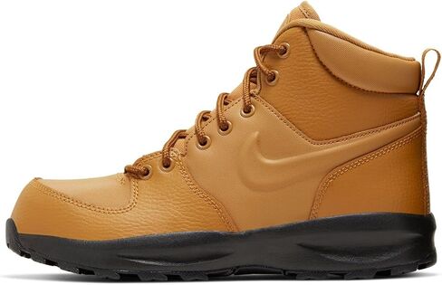 Nike Manoa Leather GS Boys Shoes Size 7, Color: Black/Black Sesame/Game Royal-Black/Deep Black in Saudi Arabia