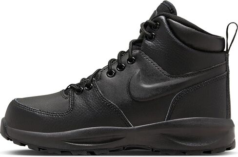 حذاء Nike Manoa Leather GS للأولاد مقاس 7، اللون: أسود/أسود سمسم/لعبة ملكي-أسود/أسود داكن in Saudi Arabia