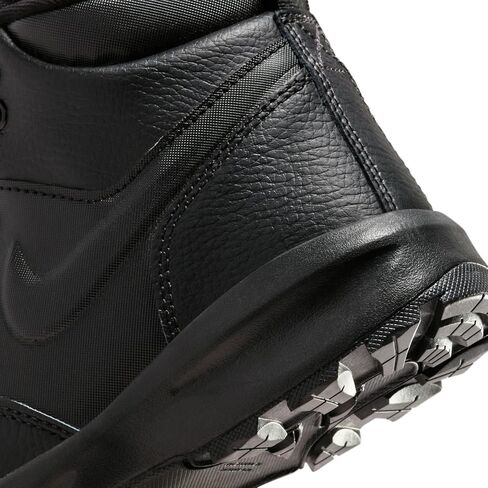 حذاء Nike Manoa Leather GS للأولاد مقاس 7، اللون: أسود/أسود سمسم/لعبة ملكي-أسود/أسود داكن in Saudi Arabia