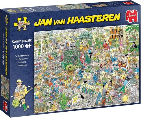Jumbo ، Jan Van Haasteren - Garden Center ، Jigsaw Buzzles للبالغين ، 1000 قطعة ، 68 × 49 سم in Kuwait