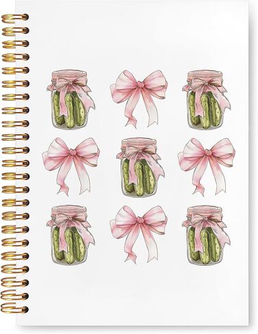 Pickle Notebook, Gifts for Pickle Lovers Journal, Supplies Hardcover Spiral Notebooks, 5.5x8.3 Inch in Saudi Arabia