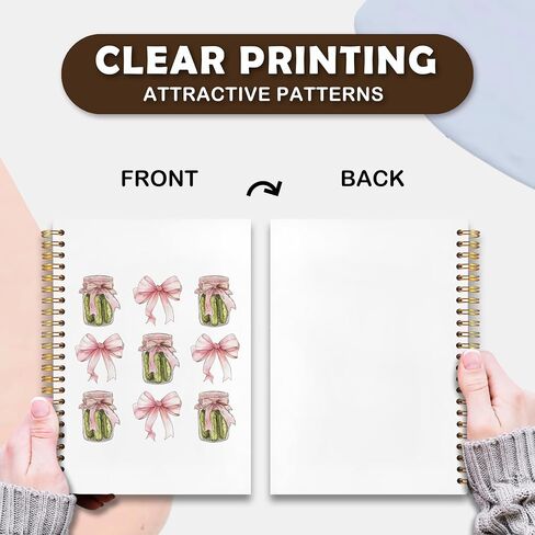 Pickle Notebook, Gifts for Pickle Lovers Journal, Supplies Hardcover Spiral Notebooks, 5.5x8.3 Inch in Saudi Arabia
