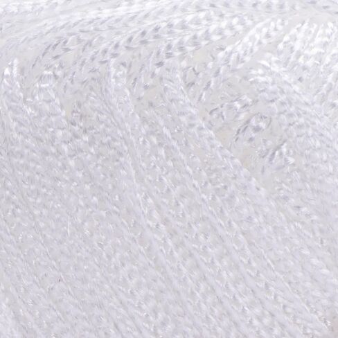 Polyester Macrame Cord 2mm x 142 Yards (426 feet) Crochet Macrame Rope Bag Crafts for Wall Nylon Polypropylene Hangings Hilo String Twine Rug Thread Gift for Knitter 1 Skein (White, Macrame) in Saudi Arabia