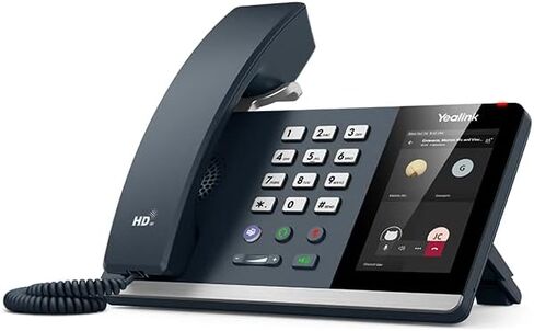 Yealink MP54-ZOOM Edition Smart Business Phone for Zoom, 4 inch (800 x 480) Capacitive Touch Screen, Dual-Port Gigabit Ethernet, Support PoE, Power Adapter Not Included (Renewed) in Saudi Arabia