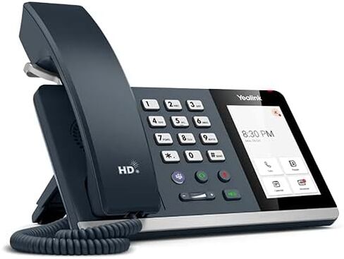 Yealink MP54-ZOOM Edition Smart Business Phone for Zoom, 4 inch (800 x 480) Capacitive Touch Screen, Dual-Port Gigabit Ethernet, Support PoE, Power Adapter Not Included (Renewed) in Saudi Arabia