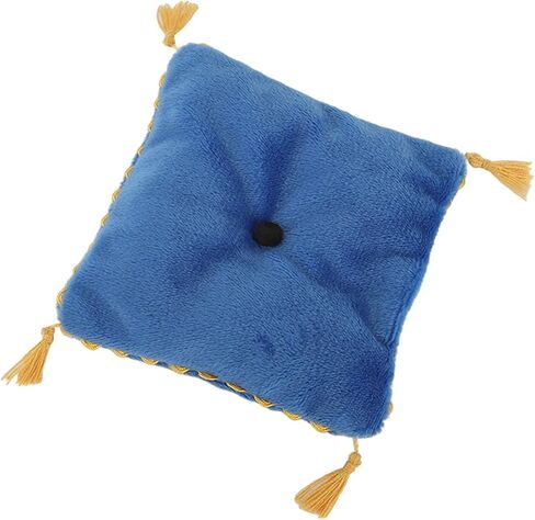 Dollhouse Miniature Pillow Cushion ، الفراش الفاخرة الفاخرة للدمى الرمي وسادة Miniature الوسادة الإكسسوارات ديكورات 1/6 المقياس محاكاة الدعائم (الأزرق) in Kuwait