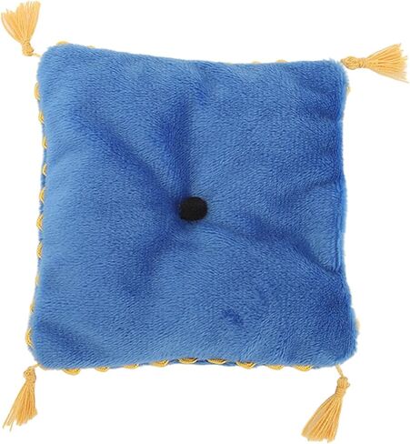 Dollhouse Miniature Pillow Cushion ، الفراش الفاخرة الفاخرة للدمى الرمي وسادة Miniature الوسادة الإكسسوارات ديكورات 1/6 المقياس محاكاة الدعائم (الأزرق) in Kuwait