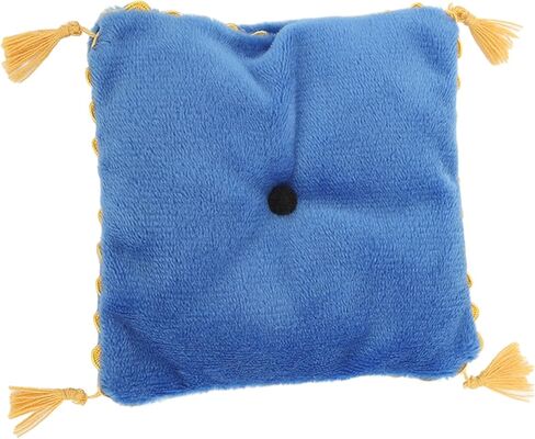 Dollhouse Miniature Pillow Cushion ، الفراش الفاخرة الفاخرة للدمى الرمي وسادة Miniature الوسادة الإكسسوارات ديكورات 1/6 المقياس محاكاة الدعائم (الأزرق) in Kuwait