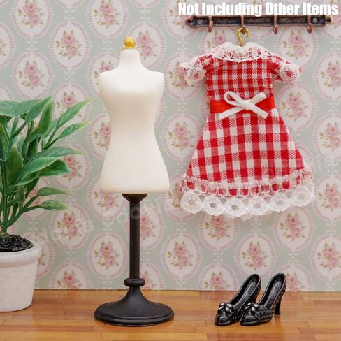 Odoria 1/24 Miniature Dress Form Form Donquin Dollhouse Accessories ، White in Kuwait