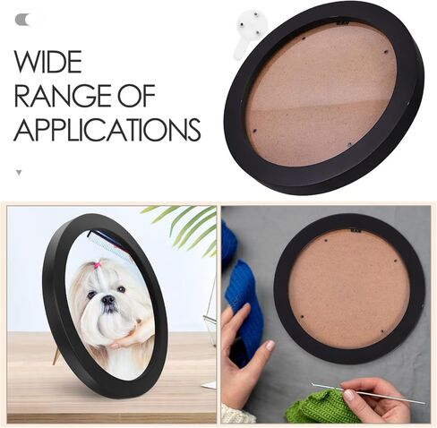 Kichvoe Wood Embroidery Hoop Frame 7 Inch Round Frame Decorative Embroidery Display Finished Cross Stitch Hoop for DIY Art Craft Sewing Ornaments in Saudi Arabia