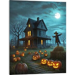 TINDAY Paint by Number Witch Paint by Numbers Kit for Adults Painting by Number for Adults Color Painting Kits for Adult Canvas Painting Home Decor Wall Art 16x20 in